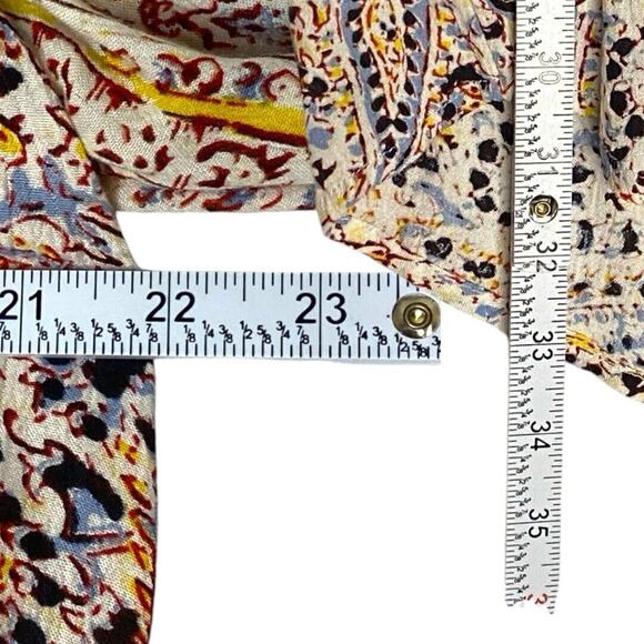 Billabong Take Me Away Tunic Dress Womens Sm Paisley Boho Chic Coastal Cowgirl - Picture 11 of 13